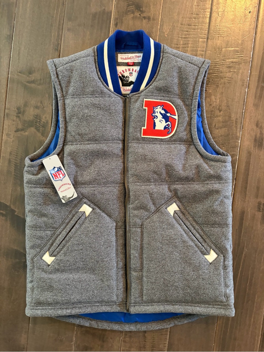 Men’s Mitchell & Ness Denver Broncos Vest- NFL Throwback